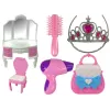 LEAN TOYS Princess Tent for Kids Beauty Salon Pink Accessories Crown