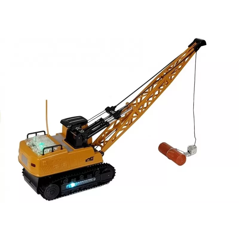 LEAN TOYS R/C kranas su judančia strėle ir šviesomis