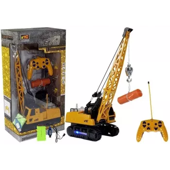 LEAN TOYS R/C kranas su judančia strėle ir šviesomis