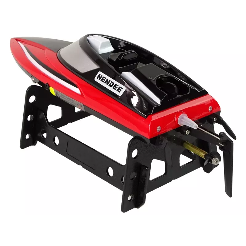 LEAN TOYS R/C Remote Controlled Motorboat 2.4G Red 20-25 KM/H