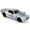 LEAN TOYS R/C Sports Car 1:16 Silver Blue Stripes Pilot