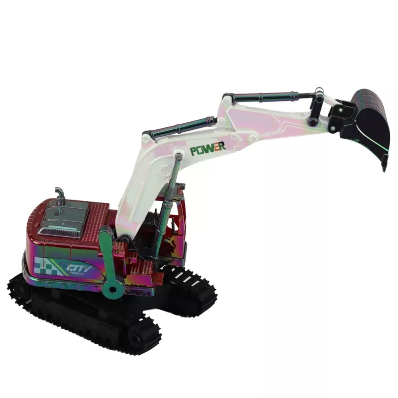 LEAN TOYS RC vikšrinis ekskavatorius su judančia strėle ir žibintais 1:14