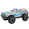 LEAN TOYS RC visureigis policijos automobilis 1:8 sidabrinis