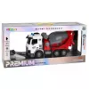 LEAN TOYS RC nuotolinio valdymo betono maišyklės sunkvežimis su judančiu būgnu ir žibintais 1:14