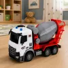 LEAN TOYS RC nuotolinio valdymo betono maišyklės sunkvežimis su judančiu būgnu ir žibintais 1:14
