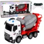 LEAN TOYS RC nuotolinio valdymo betono maišyklės sunkvežimis su judančiu būgnu ir žibintais 1:14
