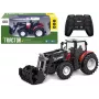 LEAN TOYS Raudonas nuotoliniu valdymu traktorius 2.4G judantis kaušas 1:24