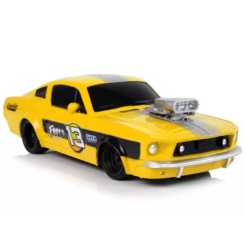 LEAN TOYS nuotolinio valdymo sportinis automobilis Classic 1:20 Yellow Pilot