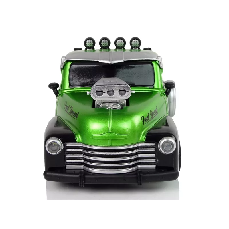 LEAN TOYS nuotoliniu valdymu 1:18 žalias pikapas