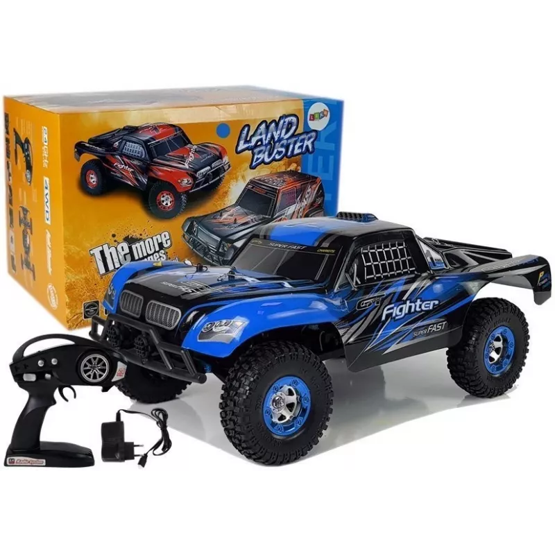 LEAN TOYS nuotoliniu valdymu automobilis FY-01 4x4 Pick Up 1:12 R/C 40 km/h mėlynas