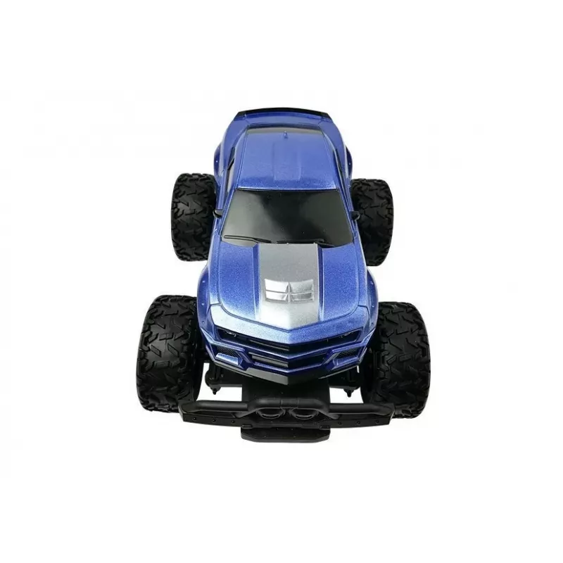 LEAN TOYS nuotoliniu valdymu automobilis visureigis mėlynas aukštais ratais
