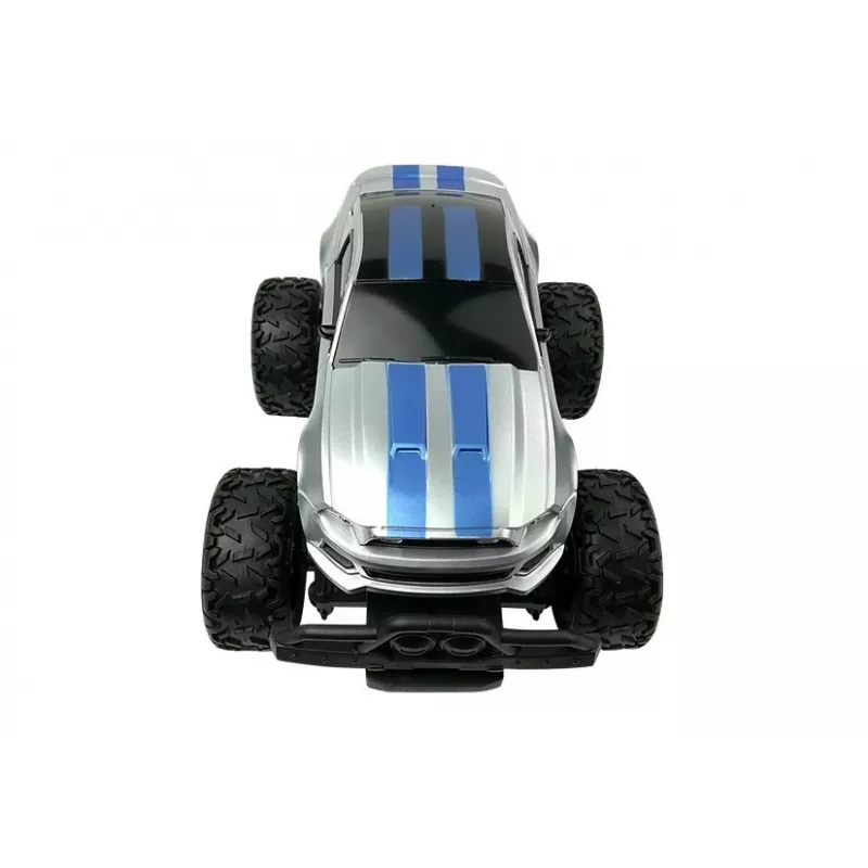 LEAN TOYS nuotoliniu valdymu automobilis bekelė R/C sidabriniai aukšti ratai