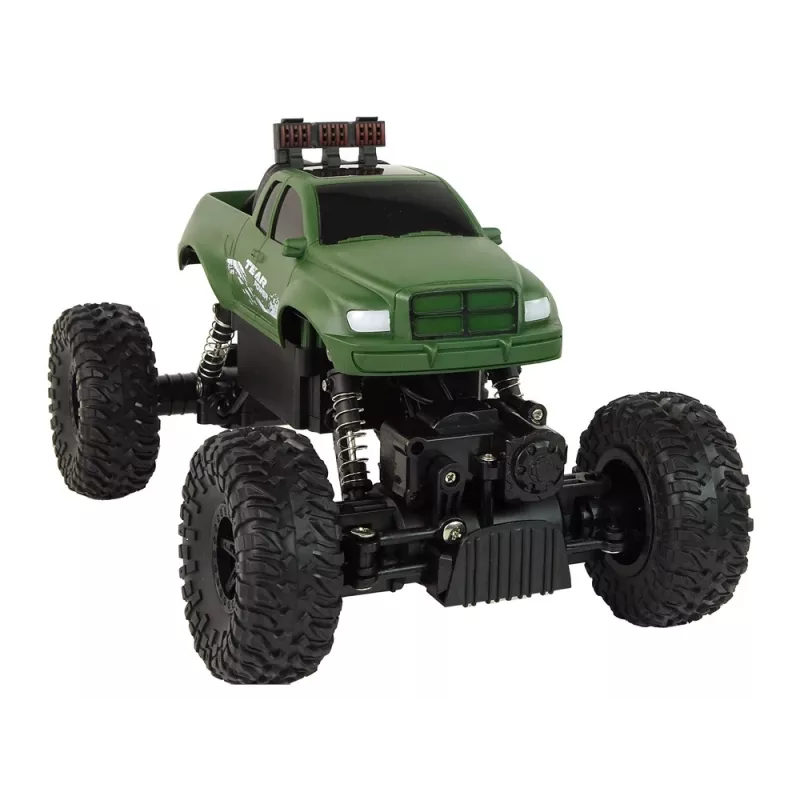 LEAN TOYS nuotoliniu valdymu automobilis R/C 2.4 GHz 1:18 žalias