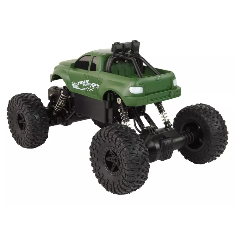 LEAN TOYS nuotoliniu valdymu automobilis R/C 2.4 GHz 1:18 žalias
