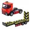 LEAN TOYS Nuotolinio valdymo automobilių transporterio rinkinys 1:16 – RC vilkikas ir raudonas sportinis automobilis (22707)