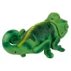 LEAN TOYS nuotolinio valdymo chameleonas su žalia šviesa 28 cm