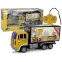 LEAN TOYS nuotoliniu valdymu statybinis sunkvežimis 1:24 geltonas