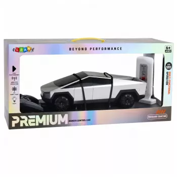 LEAN TOYS nuotoliniu valdymu elektrinis pikapas 1:12 su įkrovimo stotele