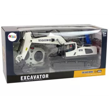 LEAN TOYS nuotoliniu valdymu ekskavatorius su vikšriniais ratais 2.4 G Pilot