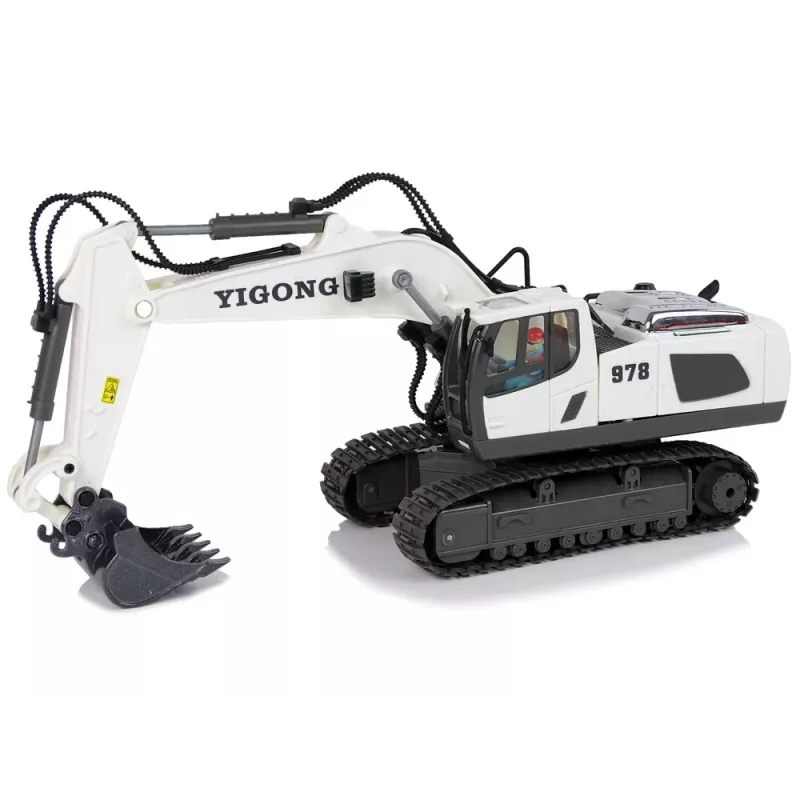 LEAN TOYS nuotoliniu valdymu ekskavatorius su vikšriniais ratais 2.4 G Pilot