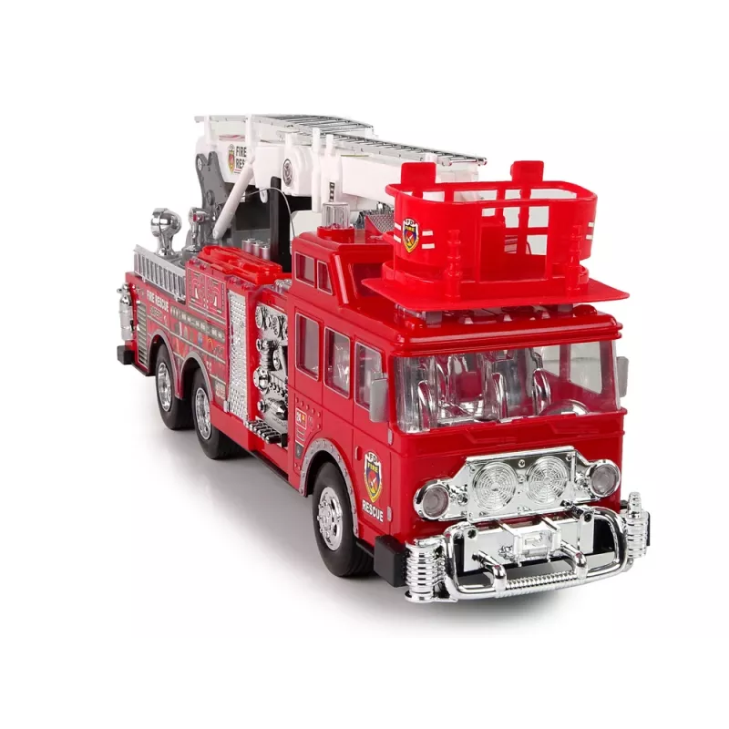 LEAN TOYS nuotolinio valdymo gaisrinė su dujų pedalu ir stabdžiu, garsu