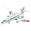 LEAN TOYS nuotoliniu valdymu keleivinis lėktuvas su LED žibintais 40 MHz pilotas
