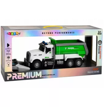 LEAN TOYS nuotoliniu valdymu RC savivartis su judančiu kėbulu, žalias, 1:14