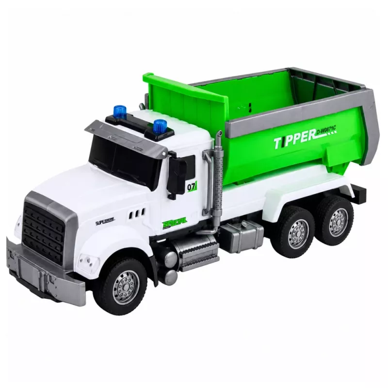 LEAN TOYS nuotoliniu valdymu RC savivartis su judančiu kėbulu, žalias, 1:14