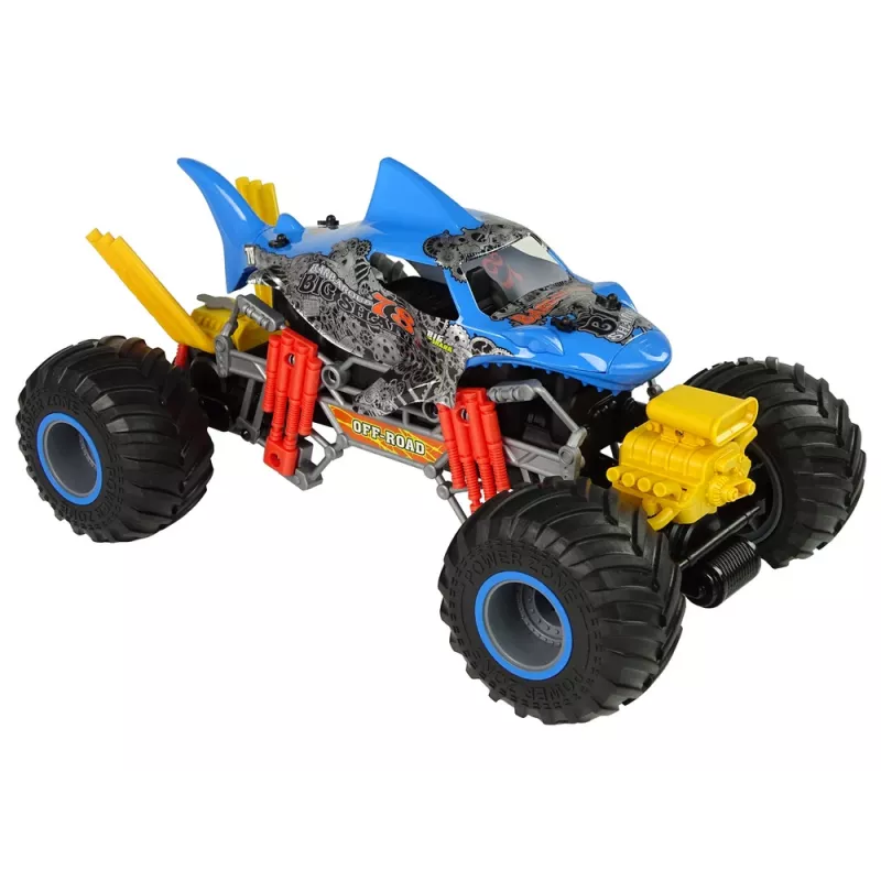 LEAN TOYS nuotoliniu valdymu ryklys visureigis 1:10 2.4G mėlynas 15 km/h Steam