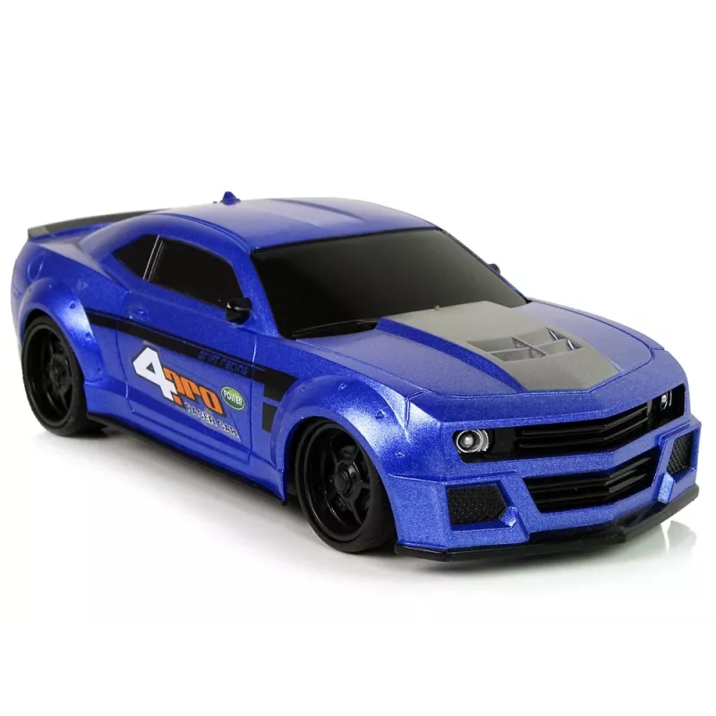 LEAN TOYS nuotoliniu būdu valdomas sportinis automobilis 1:24 lenktyninis su mėlynais tonuotais langais