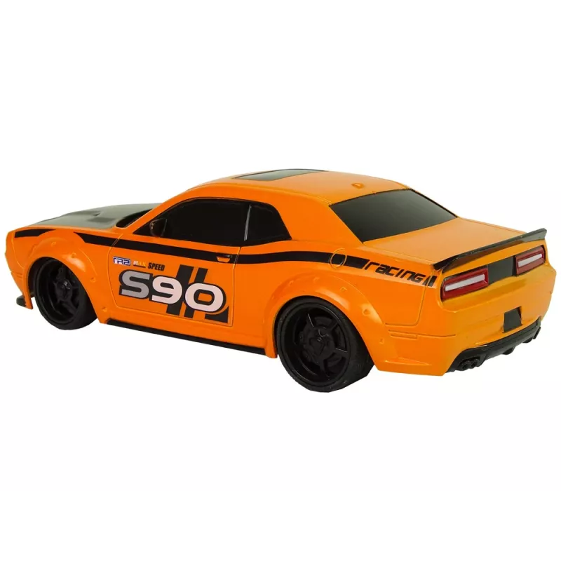 LEAN TOYS nuotolinio valdymo sportinis automobilis 1:24 lenktyninis oranžinis 27 MHz Pilot