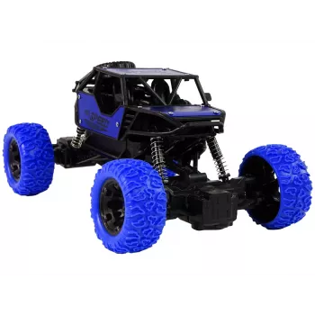 LEAN TOYS nuotoliniu valdymu visureigis R/C 1:18 mėlynas