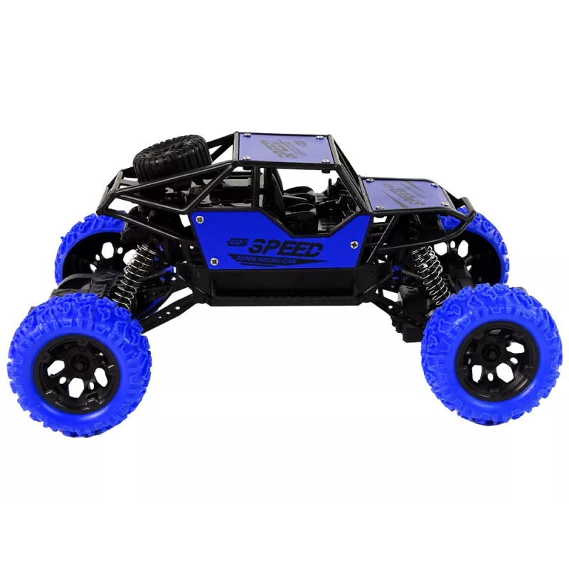 LEAN TOYS nuotoliniu valdymu visureigis R/C 1:18 mėlynas