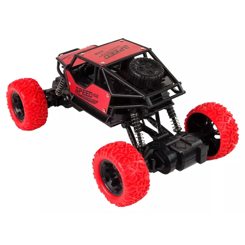 LEAN TOYS nuotoliniu valdymu visureigis R/C 1:18 raudonas