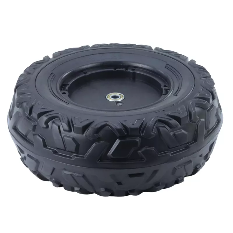 LEAN TOYS atsarginis ratas baterijomis varomam vaikiškam automobiliui DK-CA002 (230 mm, juodas, PP plastikas)