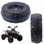 LEAN TOYS atsarginis ratas baterijomis varomam vaikiškam automobiliui DK-CA002 (230 mm, juodas, PP plastikas)