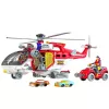 LEAN TOYS Gelbėjimo sraigtasparnis su daugiafunkciais priedais, šviesomis ir garsais