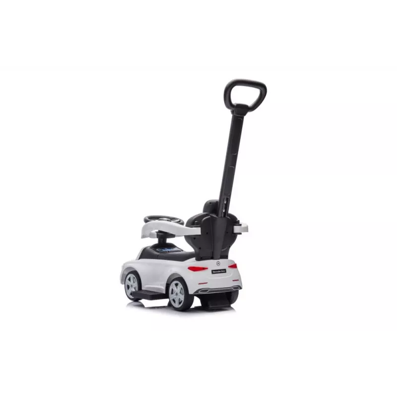 LEAN TOYS Važinėjama mašina su stūmikliu Mercedes 3in1 Balta