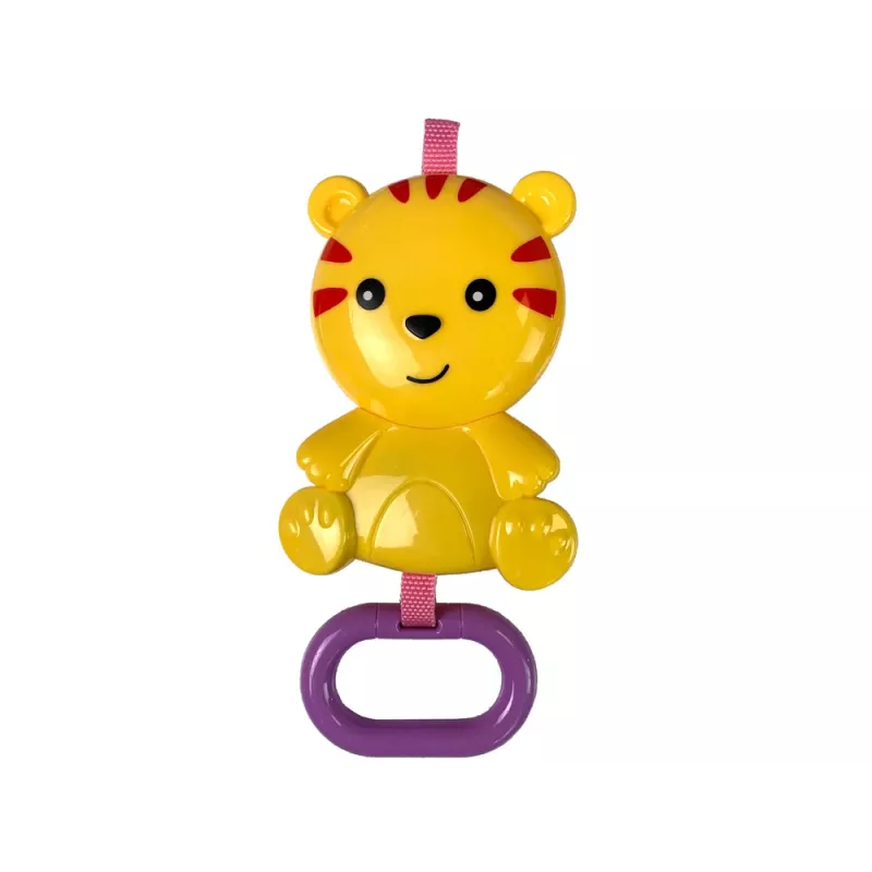 LEAN TOYS Sūpynės 2viename Mėlynas Tigras Garsai Vibracija