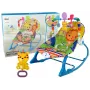 LEAN TOYS Sūpynės 2viename Mėlynas Tigras Garsai Vibracija