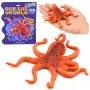 LEAN TOYS guminis aštuonkojis figūrėlė, tampri, realistiškas jūros gyvūnas, 12 cm