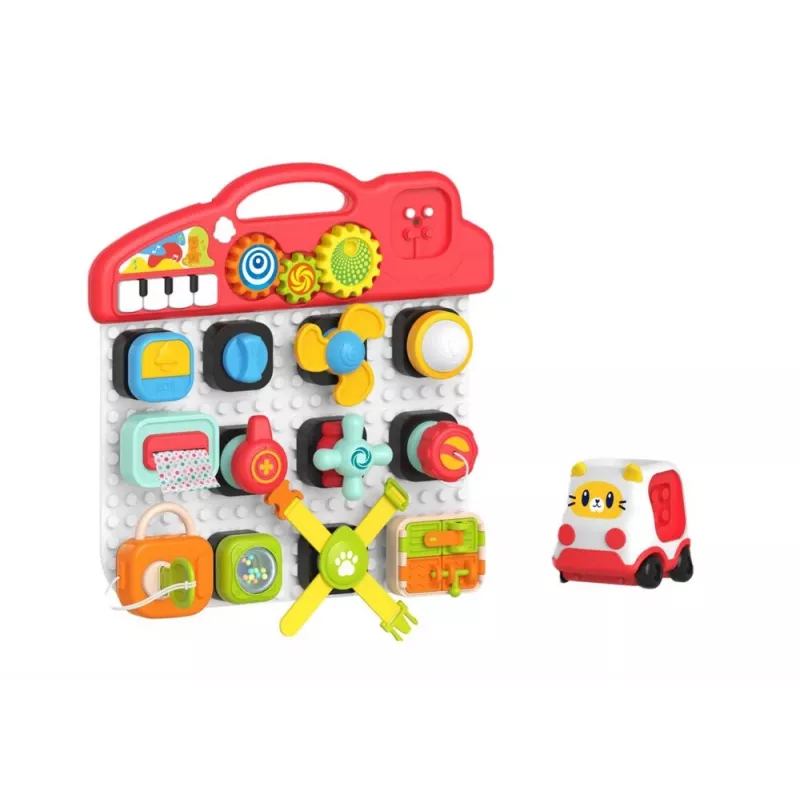 LEAN TOYS Sensorinė lenta vaikams, edukacinis skydelis, interaktyvus pianinas