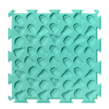 LEAN TOYS Sensorinio tako dėlionės plytelės, įvairios struktūros, spalvos, 24,5 cm, 10 vnt.