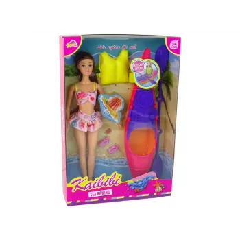LEAN TOYS Lėlės aksesuarų rinkinys Kayak Pink