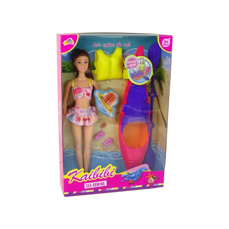 LEAN TOYS Lėlės aksesuarų rinkinys Kayak Pink