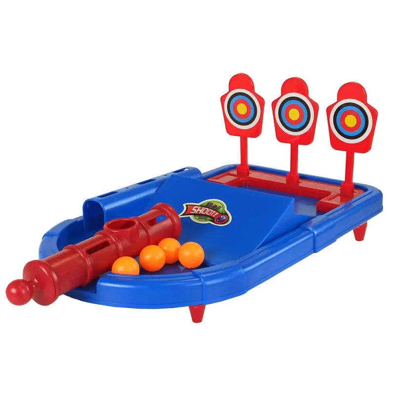 LEAN TOYS 4-in-1 arkadinių žaidimų rinkinys: krepšinis, futbolas, skydas, boulingo strėlės