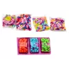 LEAN TOYS Karoliukų rinkinys stiklainyje papuošalų kūrimui 3in1