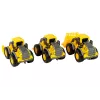 LEAN TOYS Statybinių transporto priemonių rinkinys 3 geltoni modeliai
