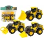 LEAN TOYS Statybinių transporto priemonių rinkinys 3 geltoni modeliai