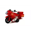 LEAN TOYS Ugniagesių transporto priemonių rinkinys: automobilis, sraigtasparnis, motociklas su šviesomis ir garsais